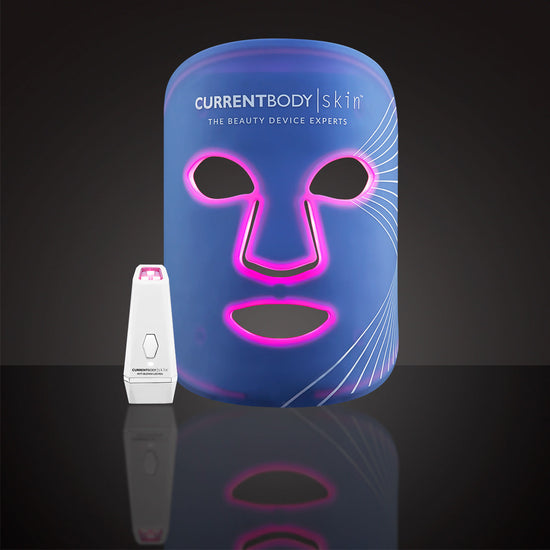 CurrentBody Skin LED Lichttherapie Maske und LED-Stift gegen Pickel und Unreinheiten Set